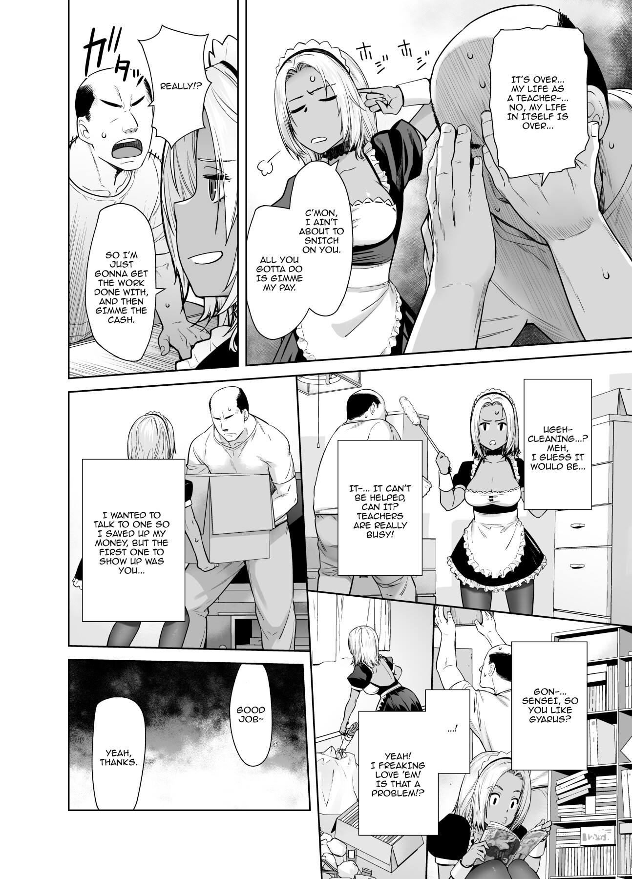 Hentai Manga Comic-The Black Gal Who Became The Homeroom Teacher's Maid-Read-6